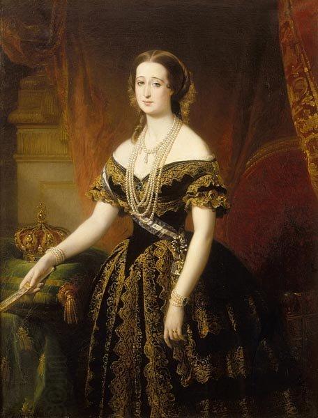 Louis-Edouard Dubufe Portrait of Eugenie de Montijo
